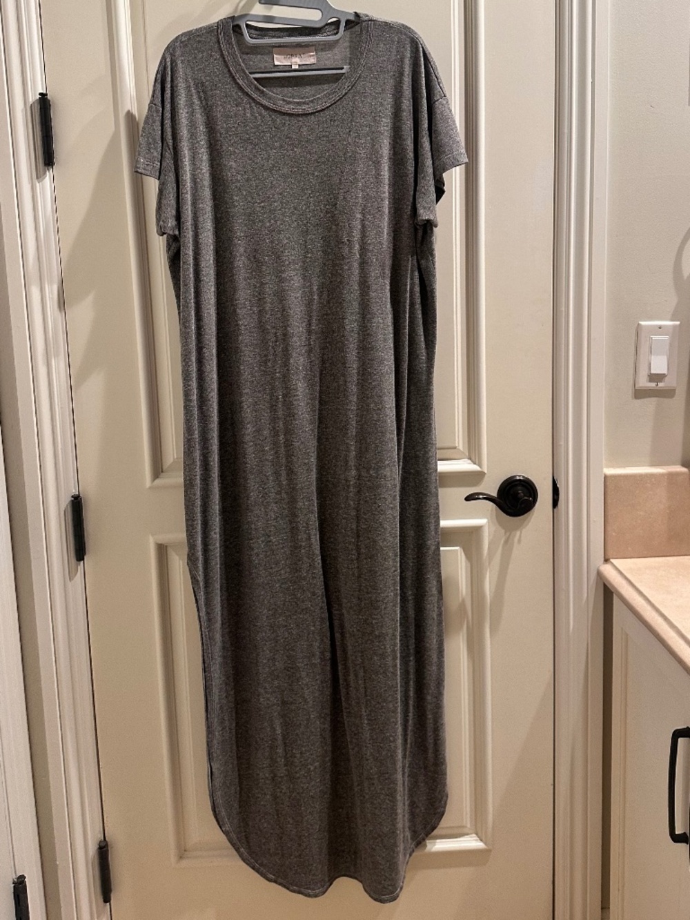 THE GREAT GRAY MAXI DRESS